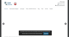 Desktop Screenshot of just-steuerberater.de
