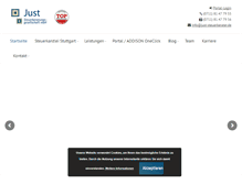 Tablet Screenshot of just-steuerberater.de